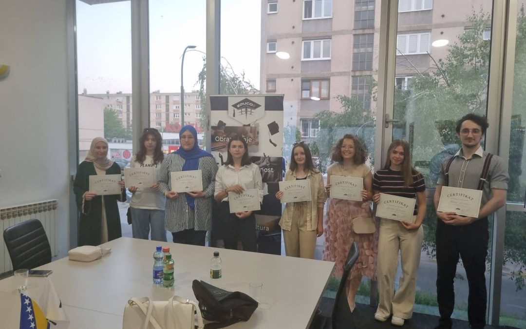 DODJELA CERTIFIKATA VOLONTERIMA